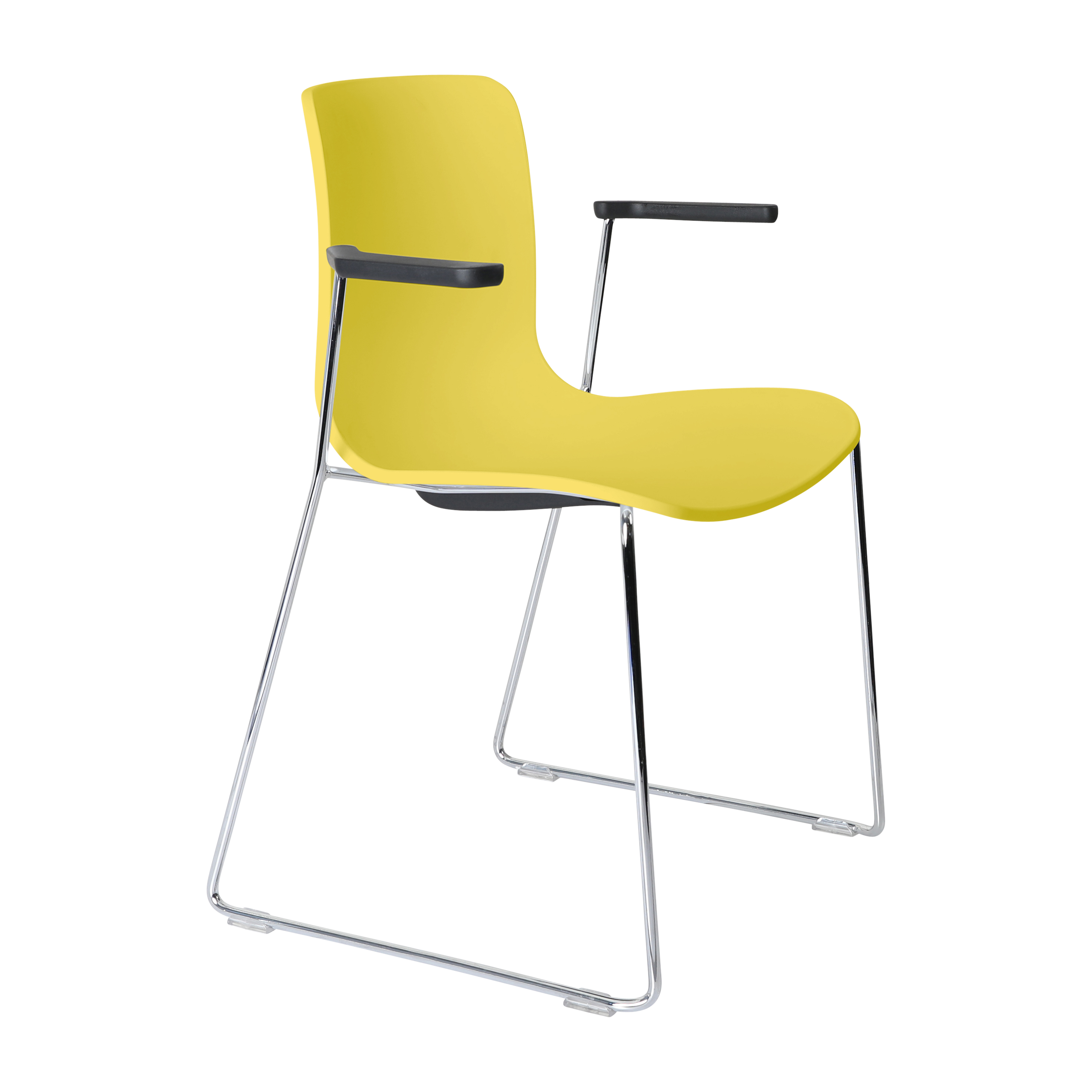 Acti Armchair (Yellow / Sled Base Arms)